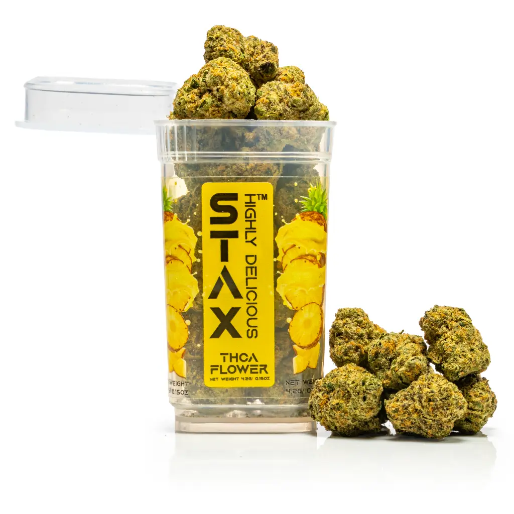 Stax - THCA Flower - 4.2g - Pineapple Dog Shit- Front #3.webp