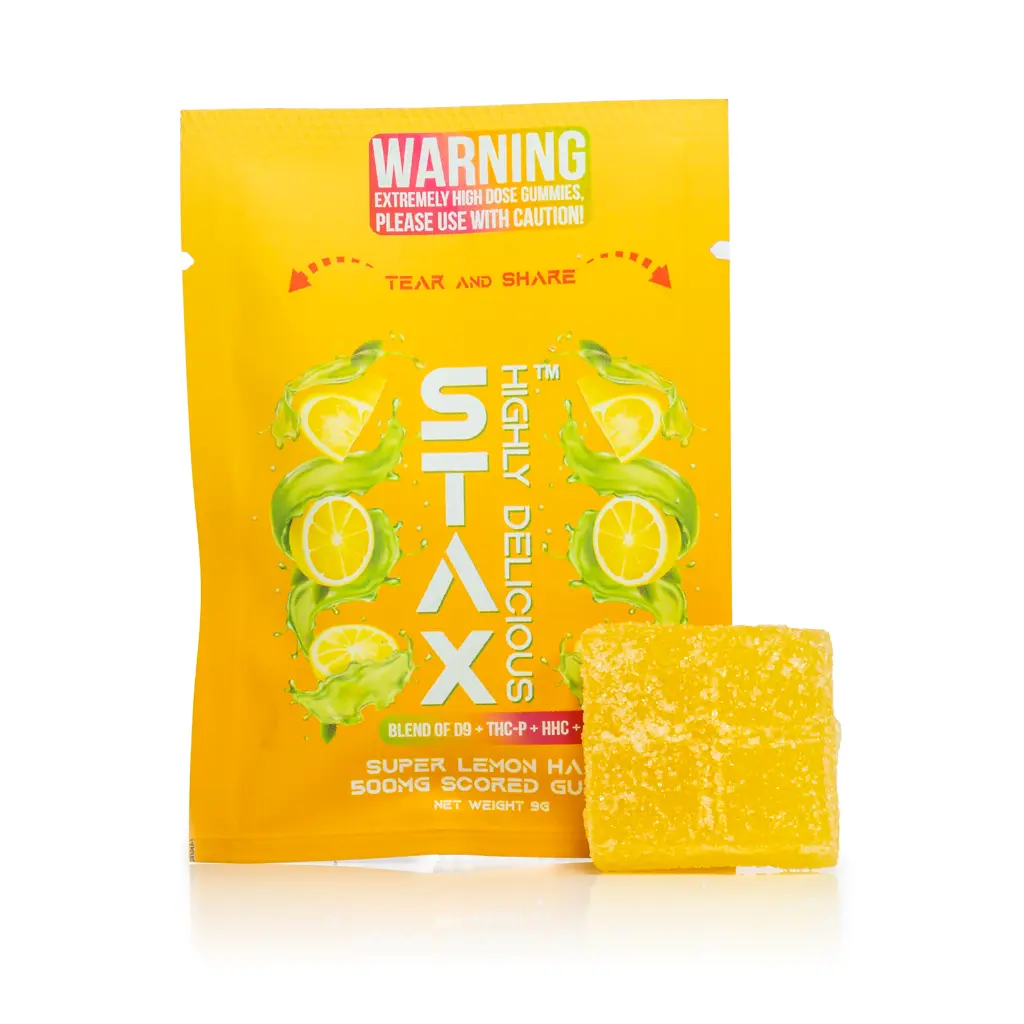 Stax - Gummies - 500mg - Super Lemon Haze - Front #1.webp