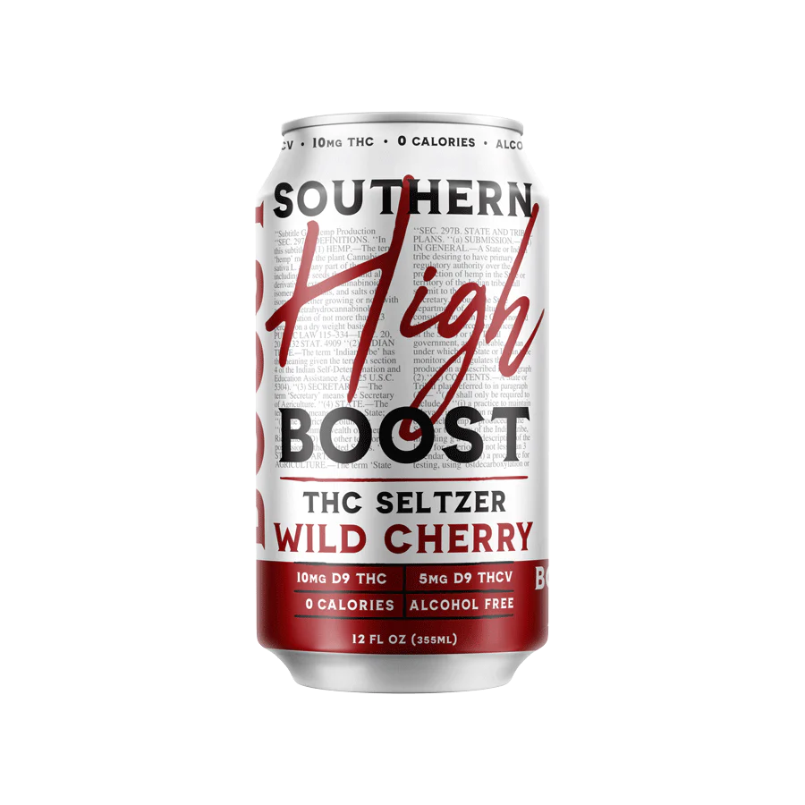 POS Southern High Seltzers - 10MG D9/5MG THCV - Wild Cherry (24 Cans)