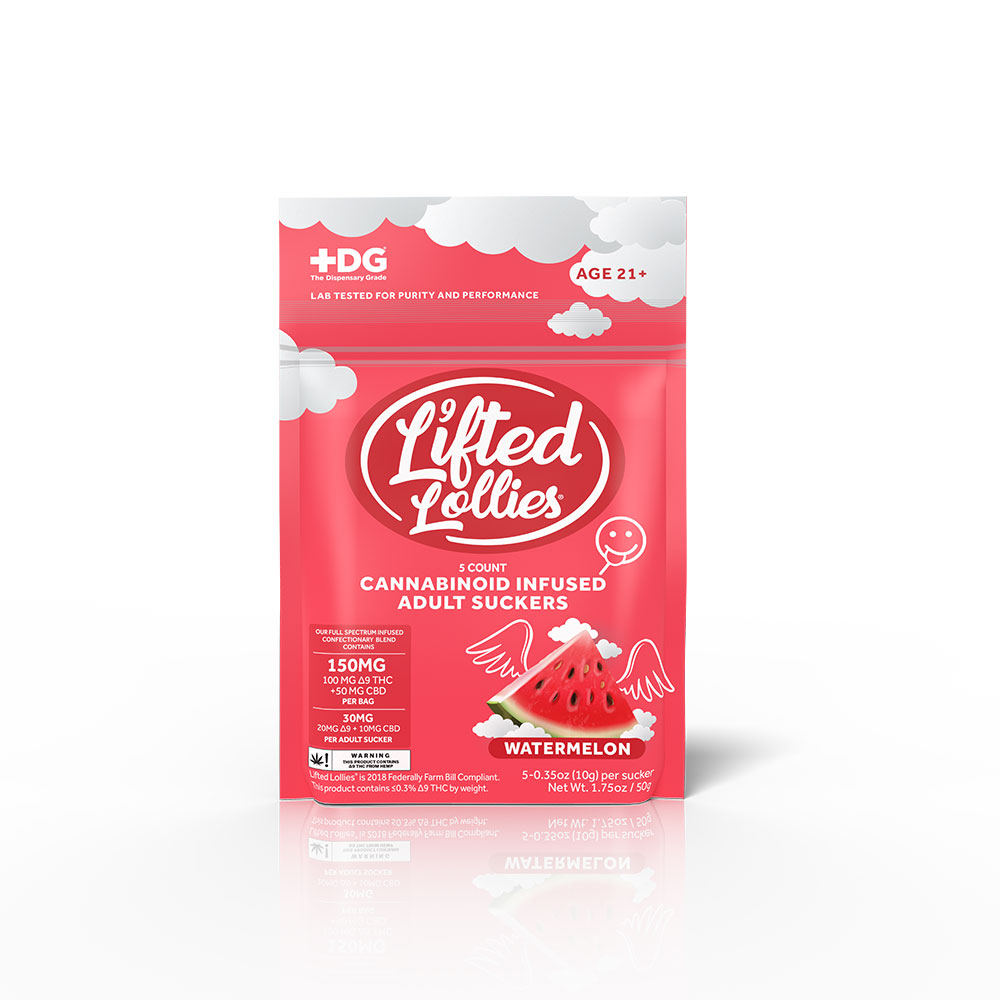 10ct POS Lifted Lollies Pack x 30mg Watermelon