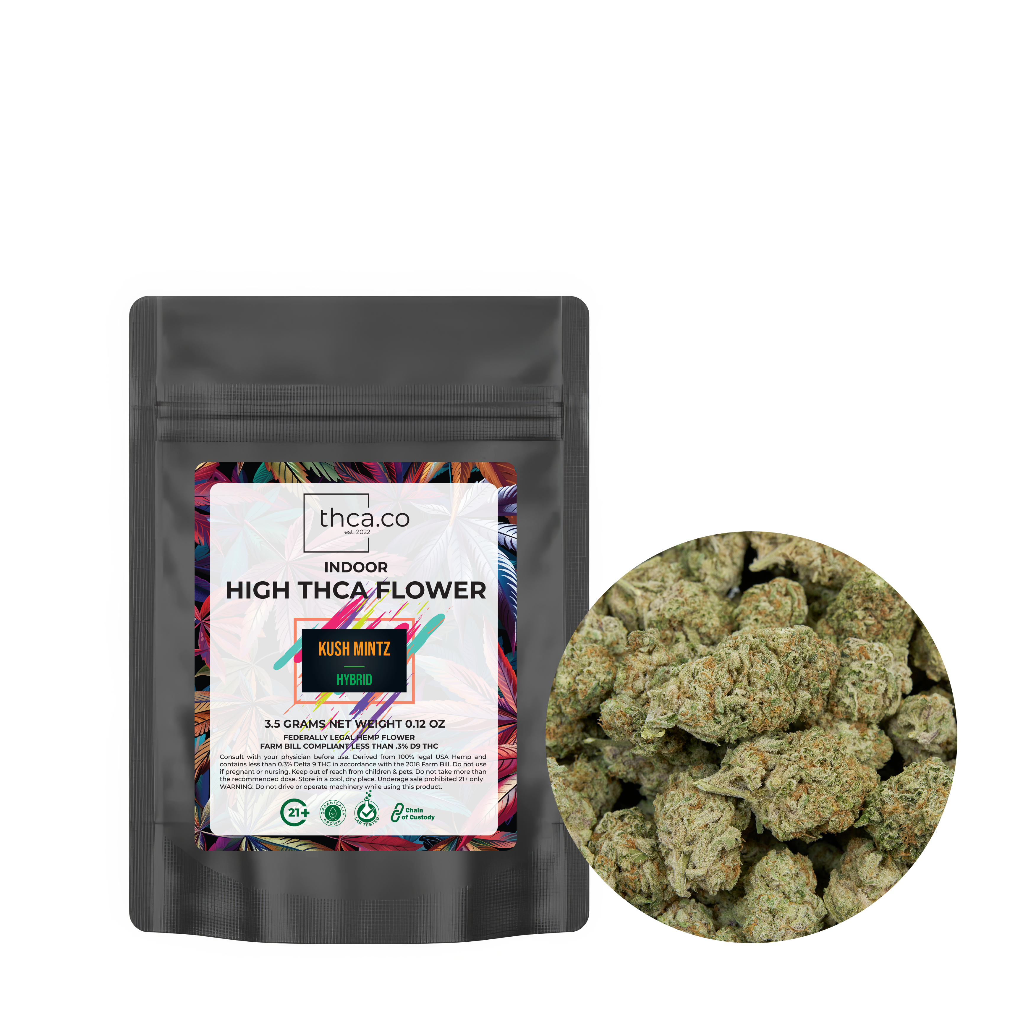 THCA.Co Kush Mintz - Flower Mediums