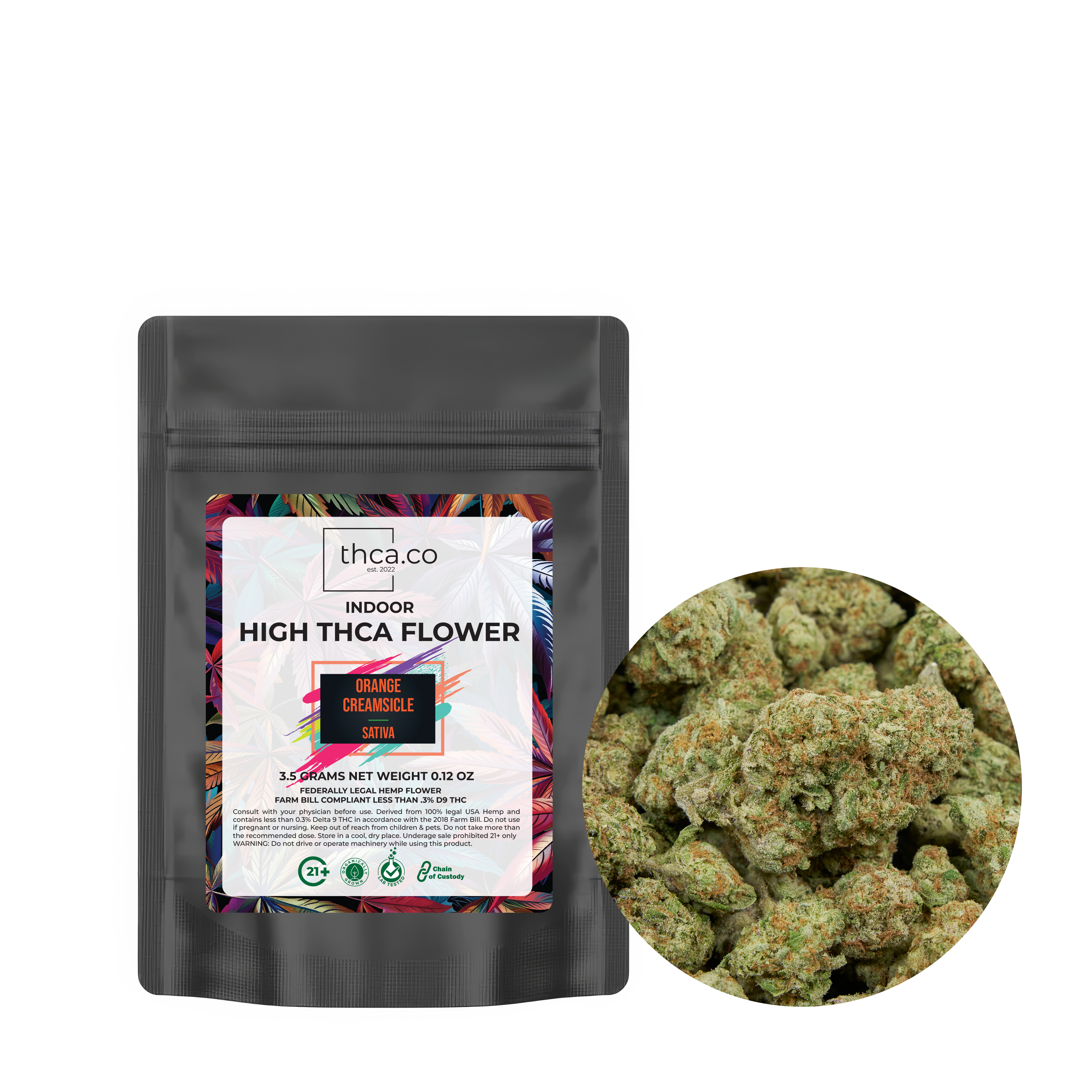 THCA.Co Orange Creamsicle - Flower Mediums