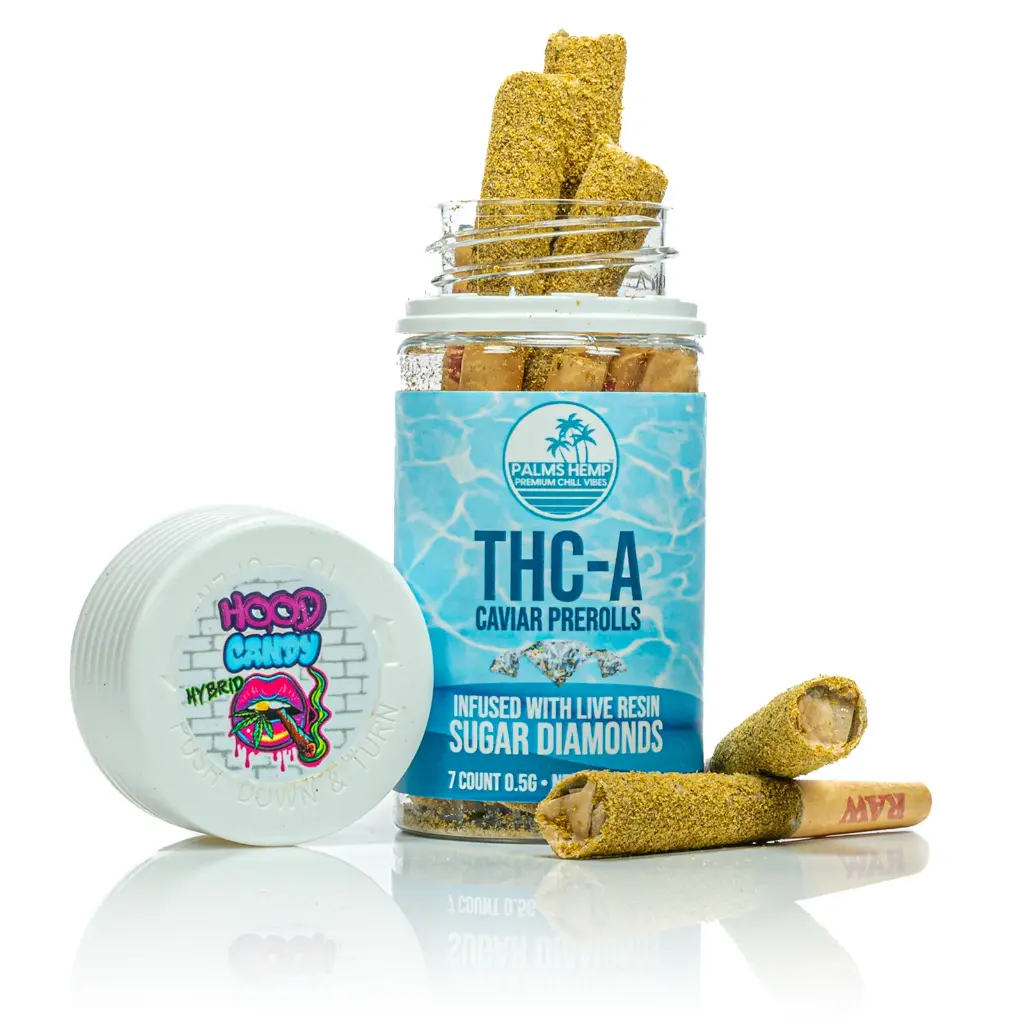 12 ct POS Palms THCA Caviar Pre-Roll x 0.5g/7Ct Hood Candy