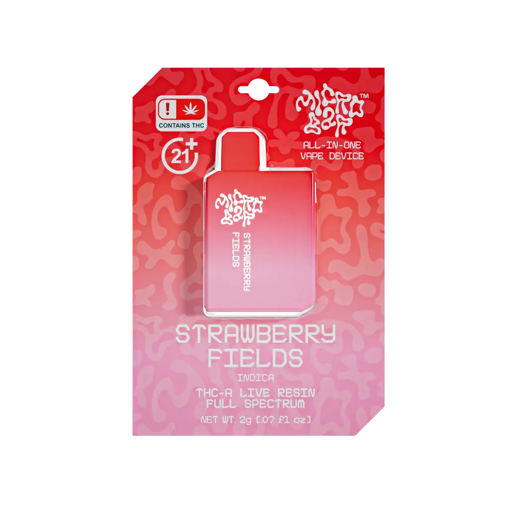 10ct POS Microbar 2g Disposable-Strawberry Fields-Indica