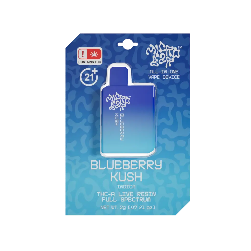 10ct POS Microbar 2g Disposable-Blueberry Kush-Indica