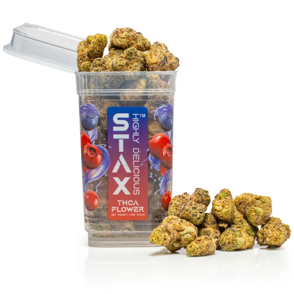 12 ct POS STAX THCA Flower x 4.2g Huckleberry Soda