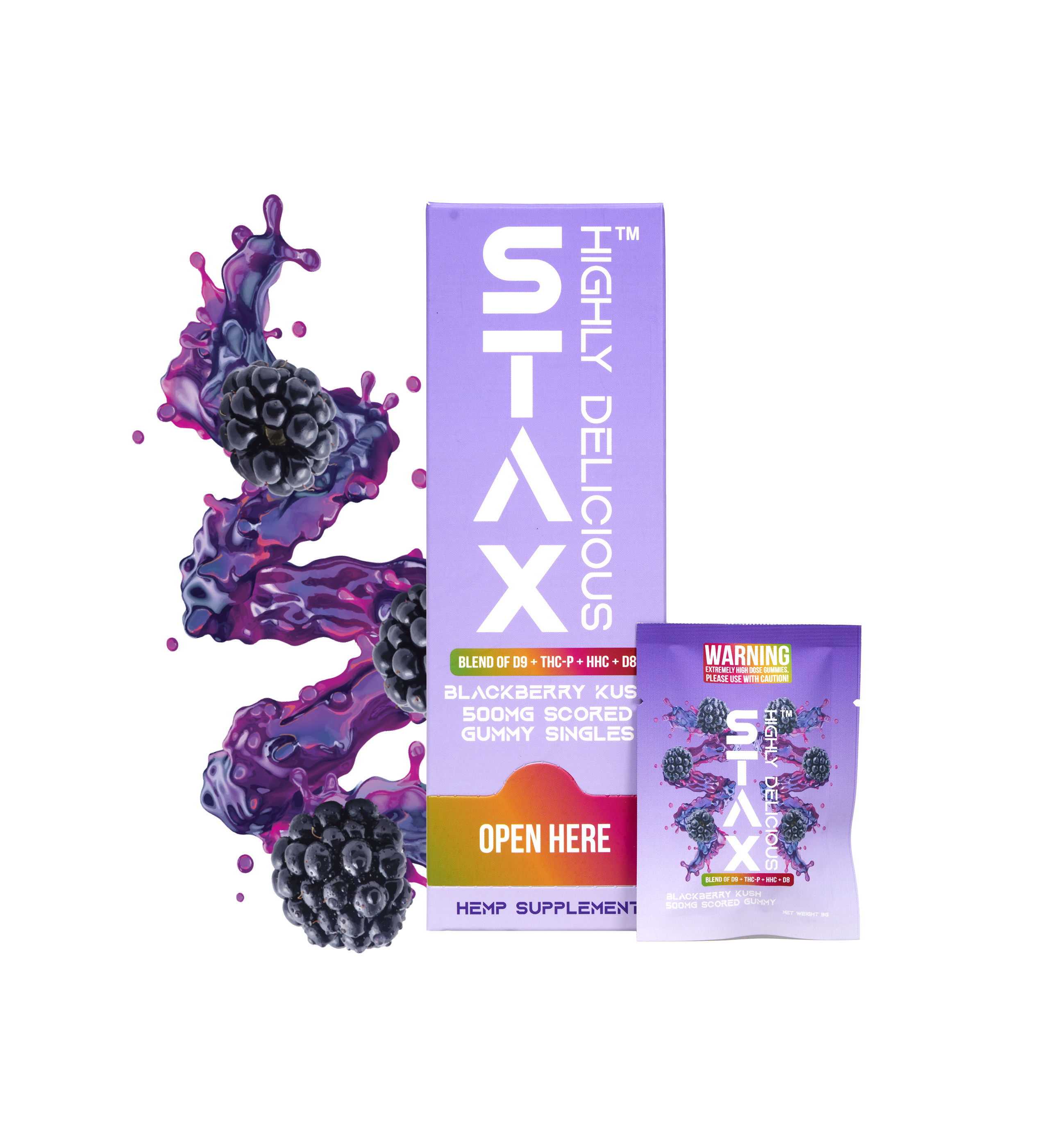 25 ct POS STAX Tower 500mg x Blackberry Kush