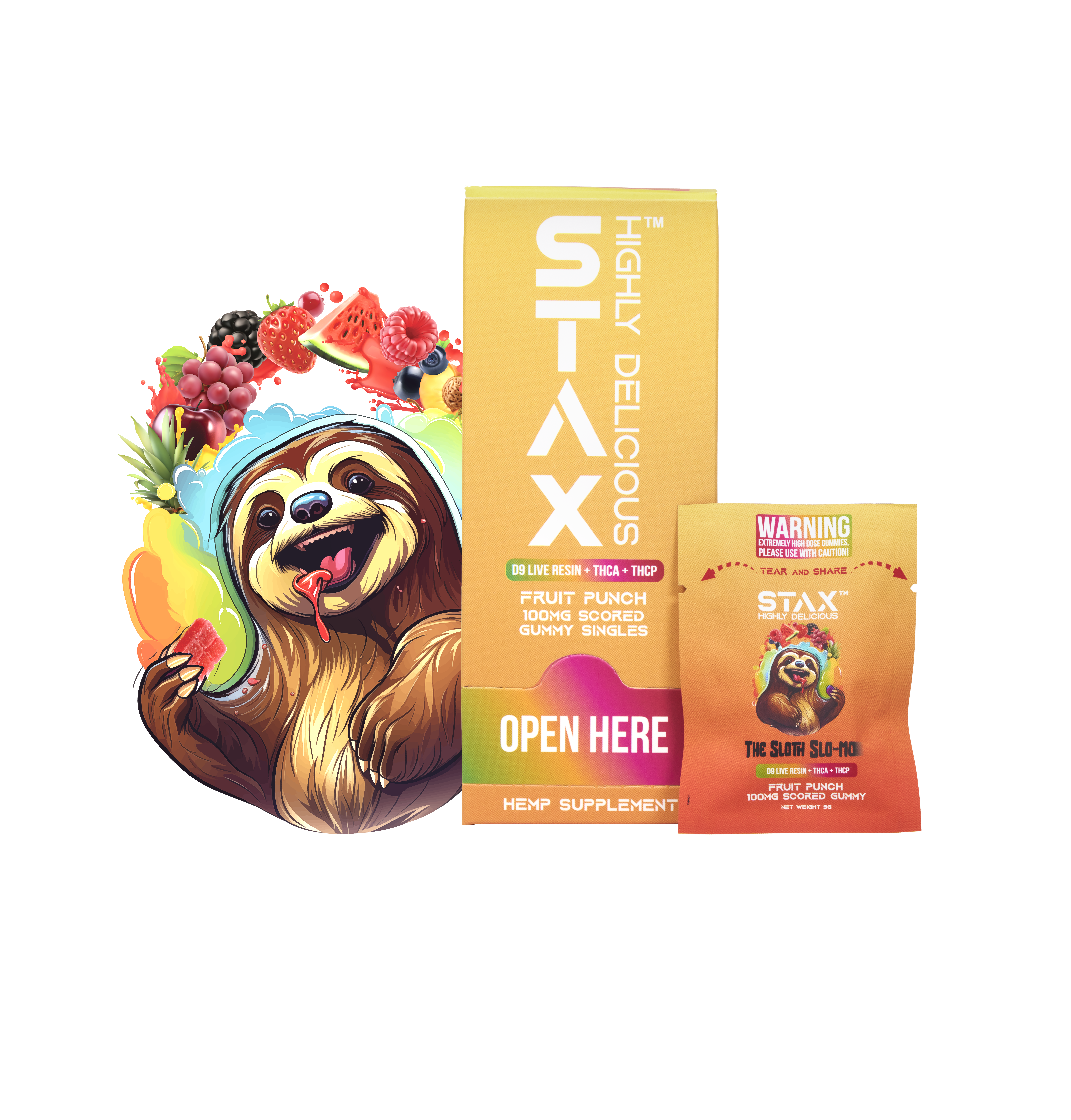 POS STAX Tower Sloth - Fruit Punch