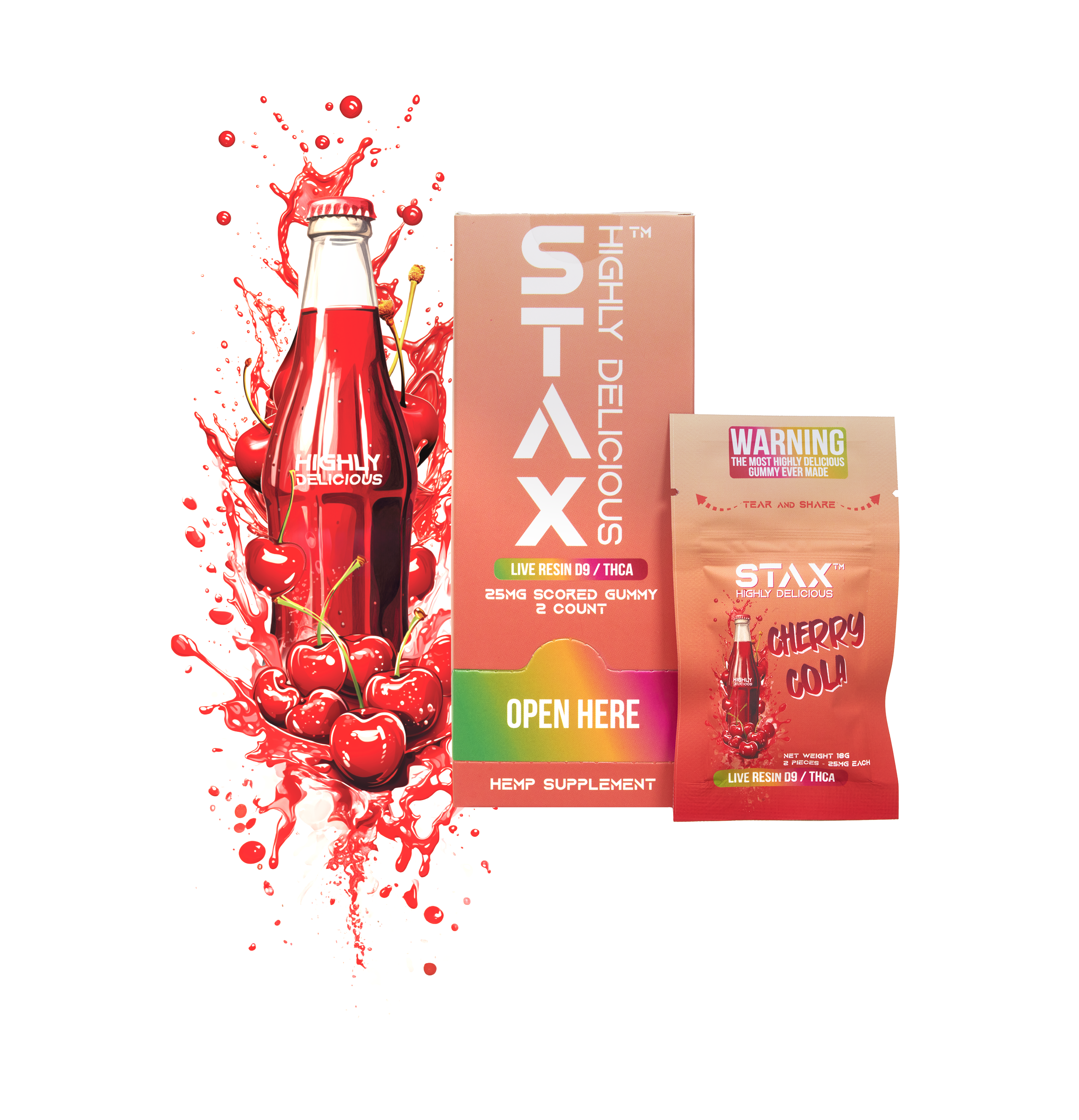 POS STAX Tower THCA Live Resin - Cherry Cola